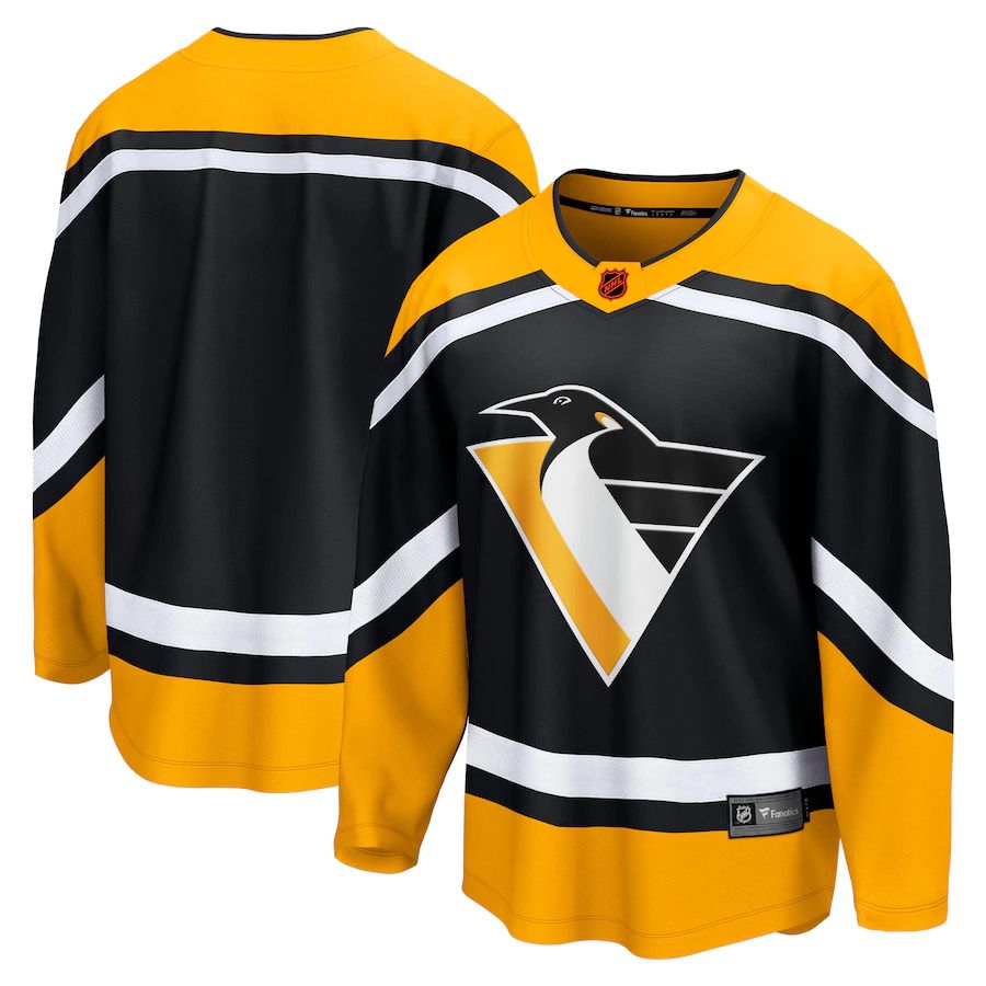 Men Pittsburgh Penguins Fanatics Branded Black Special Edition Breakaway Blank NHL Jersey